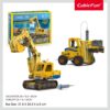 Cubic Fun - Joc Educativ STEM National Geographic puzzle 3D Excavator si Stivuitor - CUDS1131h
