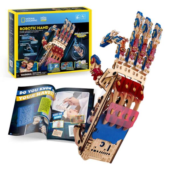 Cubic Fun - Joc Educativ STEM National Geographic puzzle 3D Mana Robotizata - CUDS1133h