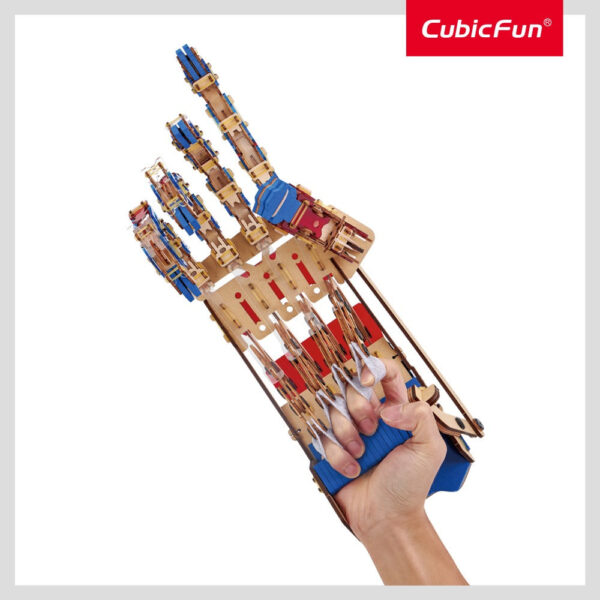 Cubic Fun - Joc Educativ STEM National Geographic puzzle 3D Mana Robotizata - CUDS1133h