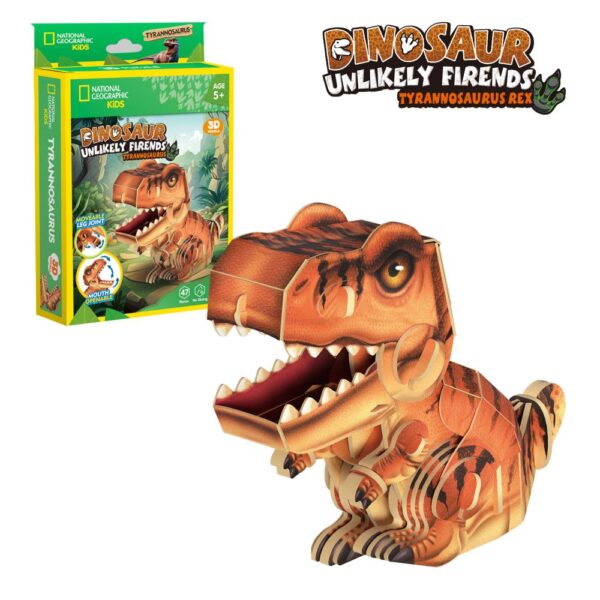 Cubic Fun - National Geographic Dinozauri Puzzle 3D Tiranozaur 47 piese - CUDS1169h