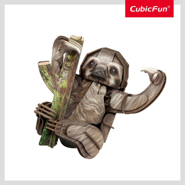 Cubic Fun - National Geographic Animale Salbatice Puzzle 3D Lenes cu trei degete 52 piese - CUDS1175h