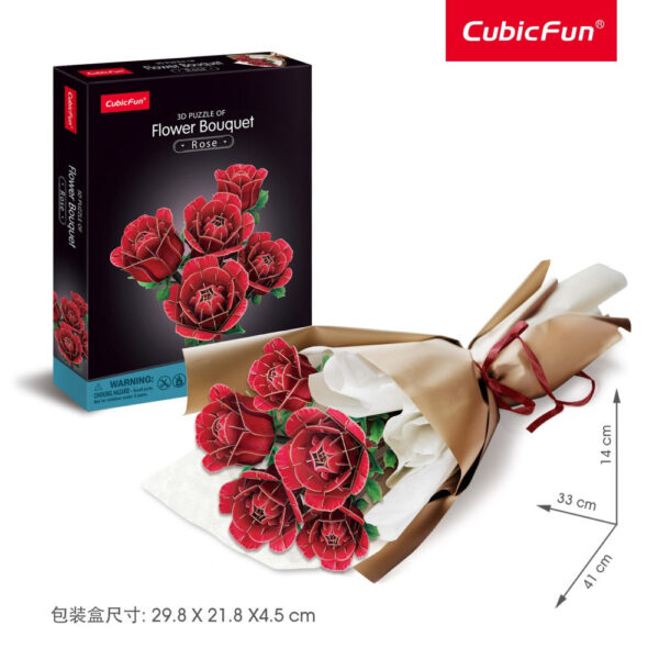 Cubic Fun - Buchet de Trandafiri 3D 265 piese - CUP865h