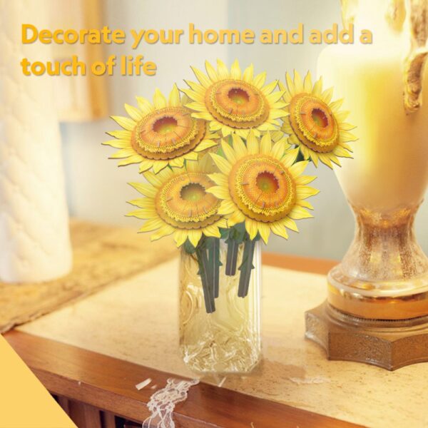 Cubic Fun - Buchet de Floarea Soarelui 3D 180 piese - CUP866h