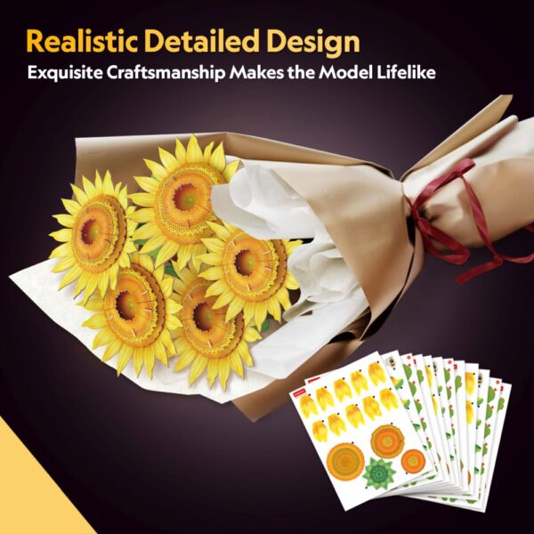 Cubic Fun - Buchet de Floarea Soarelui 3D 180 piese - CUP866h