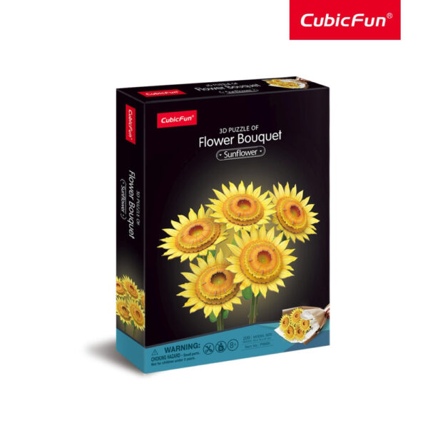 Cubic Fun - Buchet de Floarea Soarelui 3D 180 piese - CUP866h