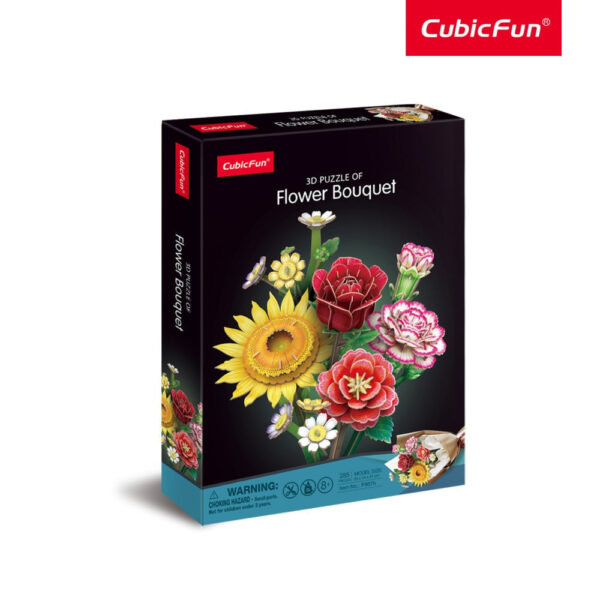 Cubic Fun - Buchet de Flori asortate 3D 363 piese - CUP867h