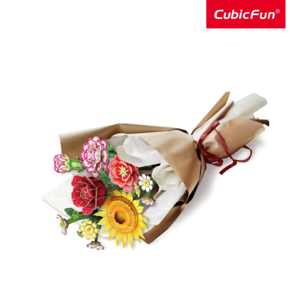 Cubic Fun - Buchet de Flori asortate 3D 363 piese - CUP867h