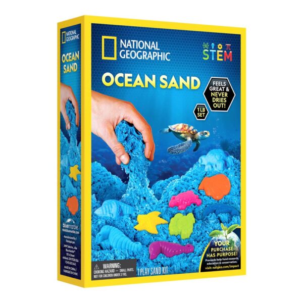 National Geographic - Set educativ Nisip kinetic ce ajuta la dezvoltarea abilitatilor motorii fine - NG23678