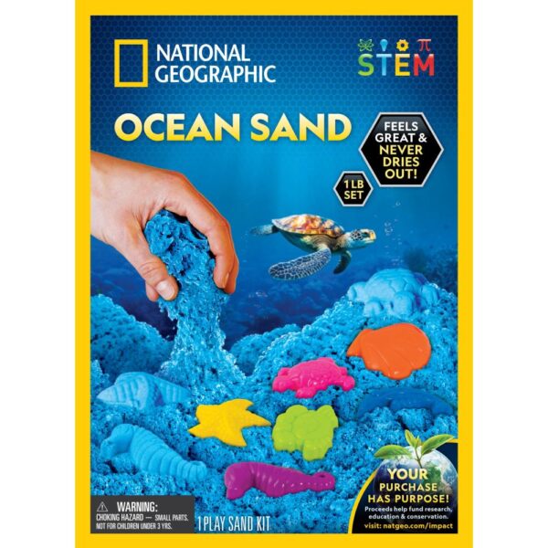 National Geographic - Set educativ Nisip kinetic ce ajuta la dezvoltarea abilitatilor motorii fine - NG23678