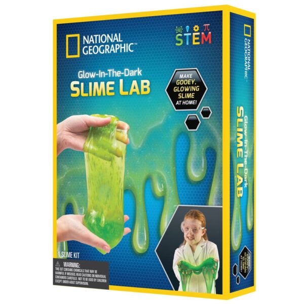 National Geographic - Set educativ Laboratorul de slime fosforescent - NG29714