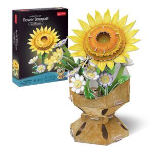 Cubic Fun - Buchet de flori 3D Floarea Soarelui 102 piese - CUW3303h