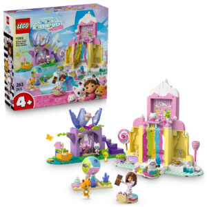 LEGO Gabby s Dollhouse - Muntele de dulciuri si gradina Miau-Zânei 11205, 263 piese