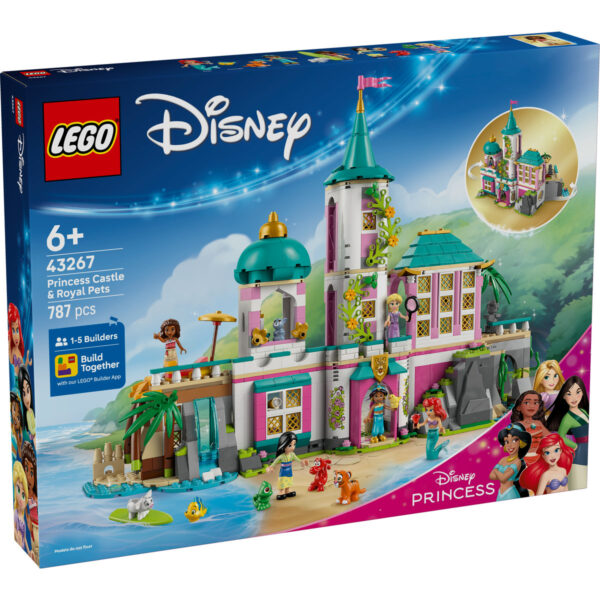 LEGO Disney - Castel de prinţesă şi animăluţe regale 43267, 787 piese