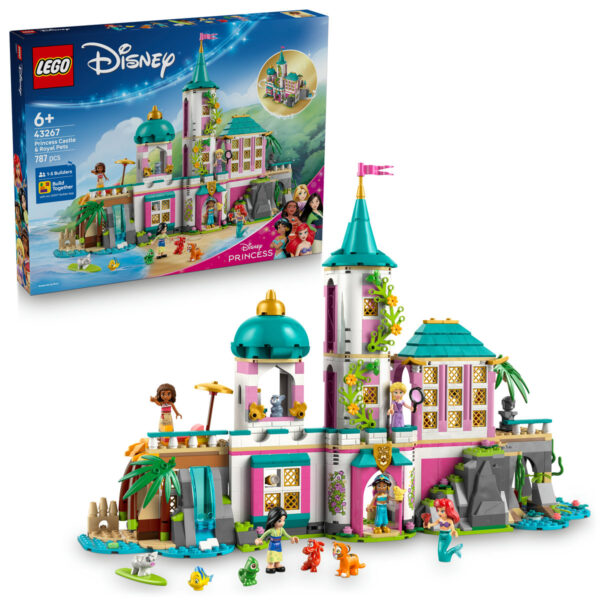 LEGO Disney - Castel de prinţesă şi animăluţe regale 43267, 787 piese
