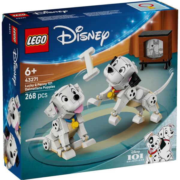 LEGO Disney - Căţeluşii Lucky şi Penny din 101 dalmaţieni 43271, 268 piese