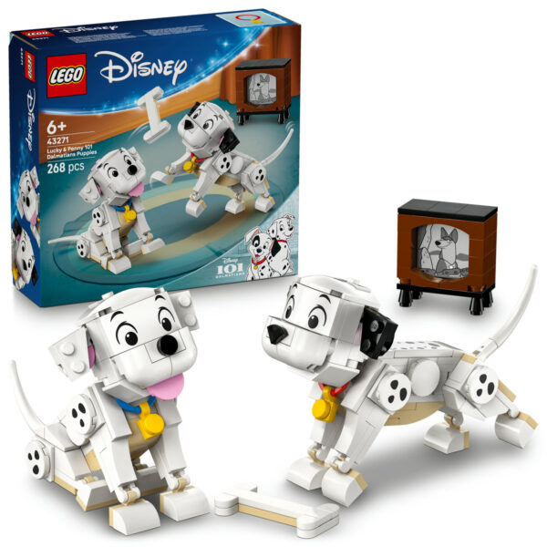 LEGO Disney - Căţeluşii Lucky şi Penny din 101 dalmaţieni 43271, 268 piese