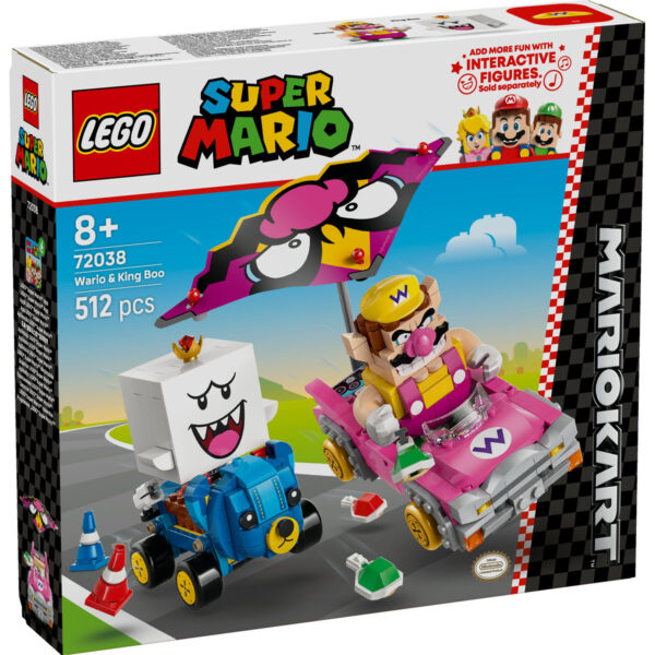 LEGO Super Mario - Mario Kart – Wario si King Boo 72038, 512 piese