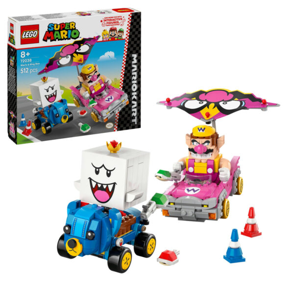 LEGO Super Mario - Mario Kart – Wario si King Boo 72038, 512 piese
