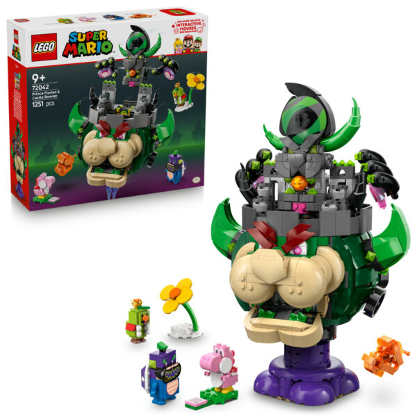 LEGO Super Mario - Prince Florian si Castle Bowser 72042, 1251 piese