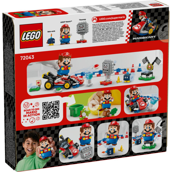 LEGO Super Mario - Mario Kart – LEGO Mario interactiv si Standard Kart 72043, 278 piese