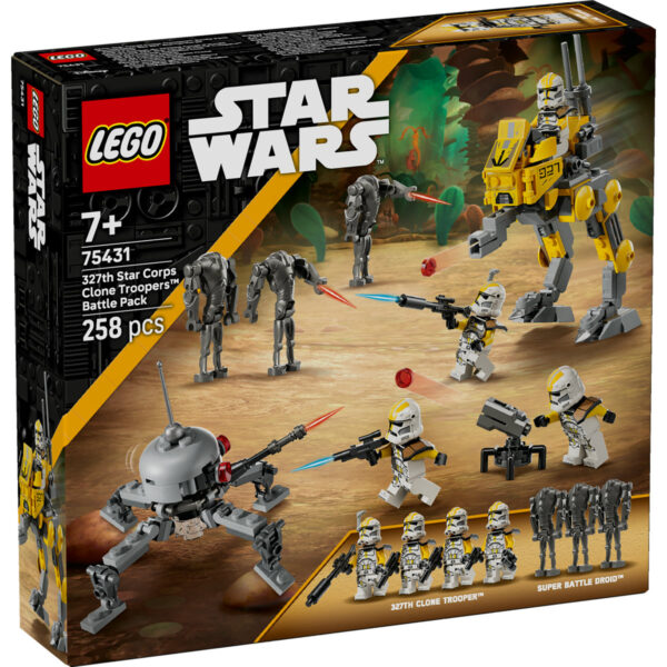 LEGO Star Wars - Pachet de lupta Soldati clona din unitatea stelara 327 75431, 258 piese