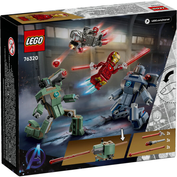 76320-lego-super-heroes-2 LEGO Marvel Super Heroes - Iron Man si War Machine vs dronele Hammer 76320, 204 piese