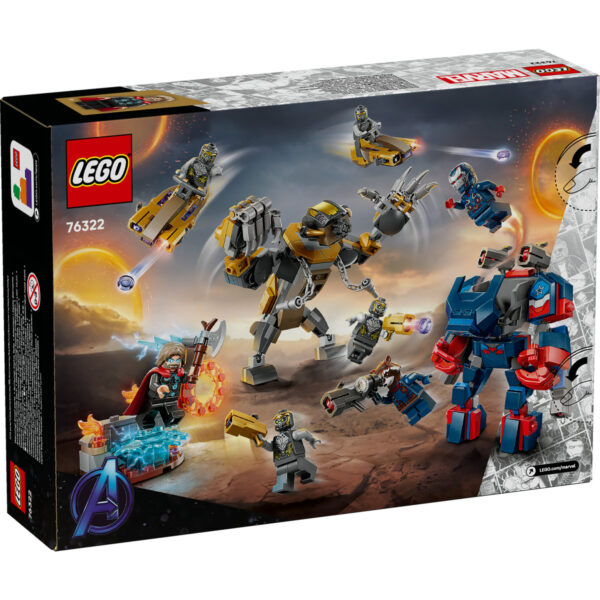 LEGO Marvel Super Heroes - Thor vs Chitauri din Razbunatorii: Sfârsitul jocului 76322, 373 piese