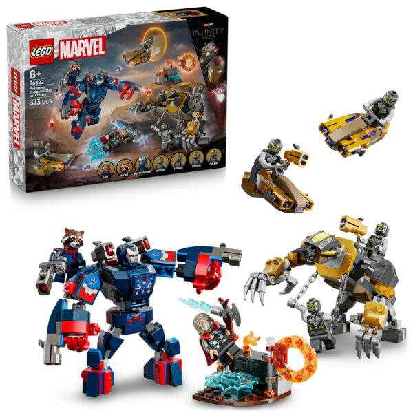 LEGO Marvel Super Heroes - Thor vs Chitauri din Razbunatorii: Sfârsitul jocului 76322, 373 piese