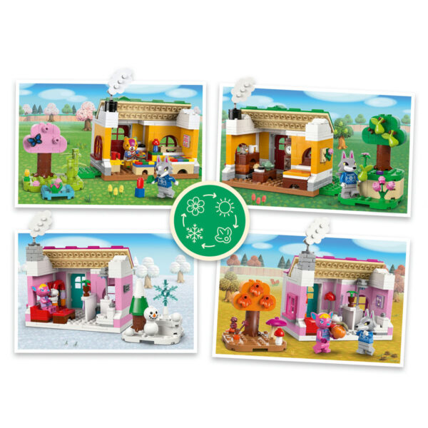77057-lego-animal-crossing-1 LEGO Animal Crossing - Case creative: anotimpuri distractive 77057, 814 piese