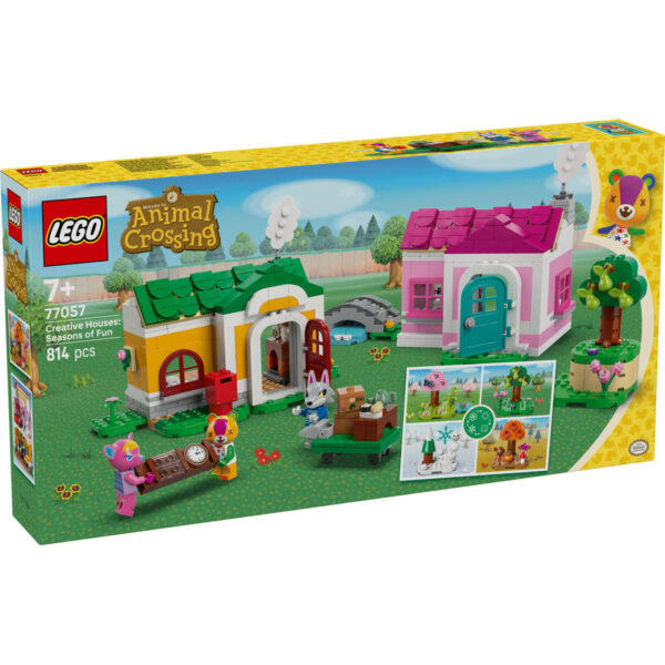 77057-lego-animal-crossing-3 LEGO Animal Crossing - Case creative: anotimpuri distractive 77057, 814 piese