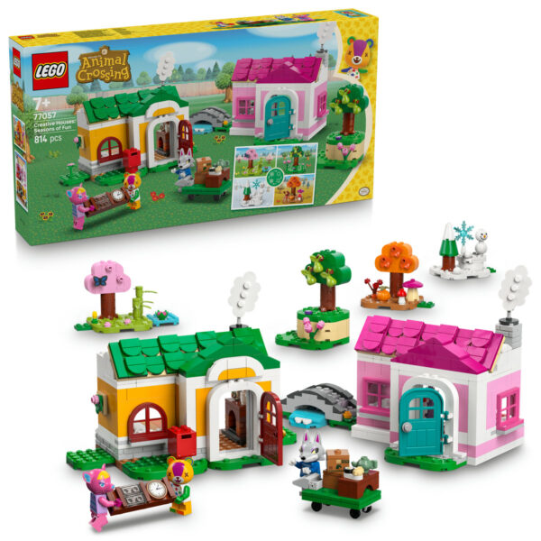77057-lego-animal-crossing LEGO Animal Crossing - Case creative: anotimpuri distractive 77057, 814 piese