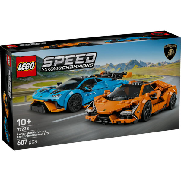 77238-lego-speed-champions-1 LEGO Speed Champions - Lamborghini Revuelto si Huracán STO 77238, 607 piese