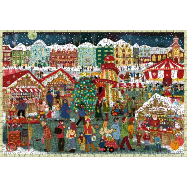 Ravensburger - Puzzle din lemn targ de Craciun 500 piese - RVSPA01539