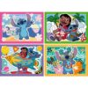 Ravensburger - Puzzle interactiv cu buton sonor pentru testarea rapiditatii Disney Stitch 4x35 piese - RVSPC04178