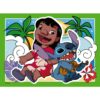 Ravensburger - Puzzle interactiv cu buton sonor pentru testarea rapiditatii Disney Stitch 4x35 piese - RVSPC04178