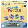 Ravensburger - Puzzle interactiv cu buton sonor pentru testarea rapiditatii Disney Stitch 4x35 piese - RVSPC04178
