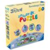 Ravensburger - Puzzle interactiv cu buton sonor pentru testarea rapiditatii Disney Stitch 4x35 piese - RVSPC04178