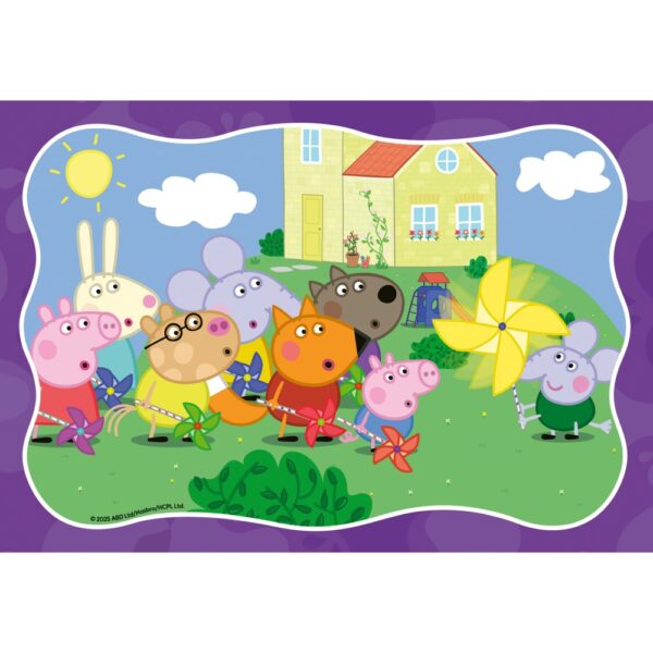 Ravensburger - Puzzle familia Peppa Pig 2x24 piese - RVSPC04184