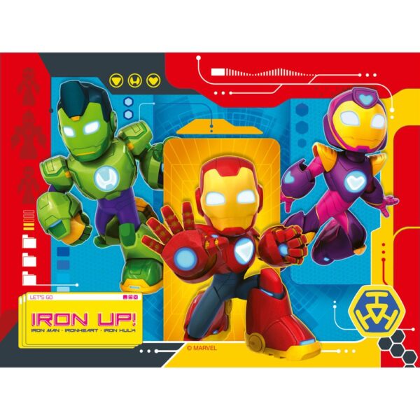 Ravensburger - Puzzle Iron Man si prietenii 4 buc in cutie 12 16 20 24 piese - RVSPC04190