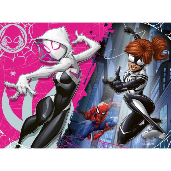 Ravensburger - Puzzle Marvel Spiderman 4 buc in cutie 12 16 20 24 piese - RVSPC04201