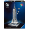 4005555080268_FRONT_3D Ravensburger - Puzzle 3D iconic Empire State Building cu LED 216 piese model de colectie in miniatura - RVS3D08026