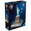 4005555080275_LEFT_3D Ravensburger - Puzzle 3D iconic Statia Libertatii cu LED 108 piese model de colectie in miniatura - RVS3D08027