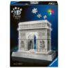 4005555080299_FRONT_3D Ravensburger - Puzzle 3D iconic Arcul de Triumf cu LED 216 piese model de colectie in miniatura - RVS3D08029