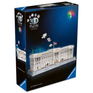 Ravensburger - Puzzle 3D iconic Palatul Buckingham cu LED 216 piese model de colectie in miniatura - RVS3D08031