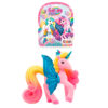 Craze - Galupy figurina Unicorn curcubeu cu aripi sclipitoare si coroana decorata cu un cristal Swarovski - CRZ69578