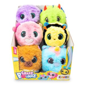 Craze - Jucarie de colectie Bounzz animalute saltarete din plus cu diametru de 6 cm diverse modele - CRZ73605