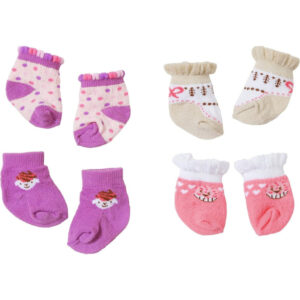 Zapf - Baby Annabell Sosete 2 perechi diverse modele pentru papusi 43 cm - ZF700860