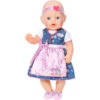 ZF824504_1 Zapf - BABY born Rochita traditionala cu sortulet roz, papucei si bentita - ZF824504