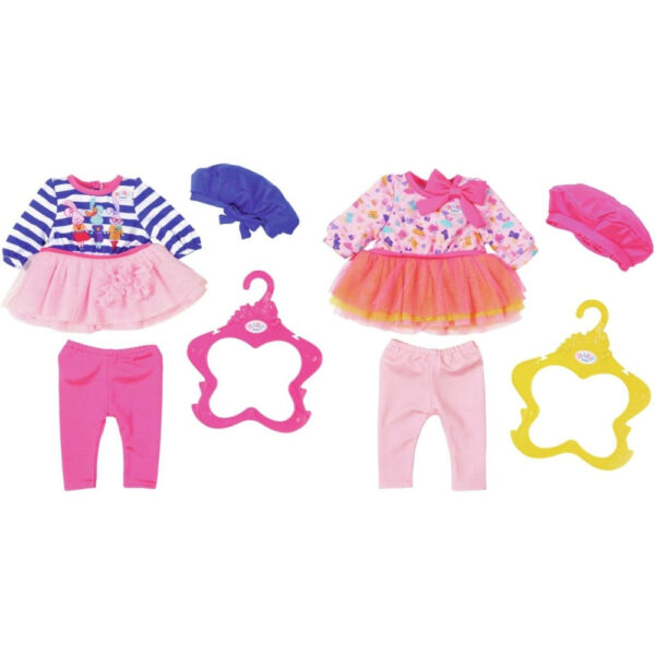 Zapf - BABY born Colectia hainute fashion: rochita, colanti si bereta diverse modele - ZF824528