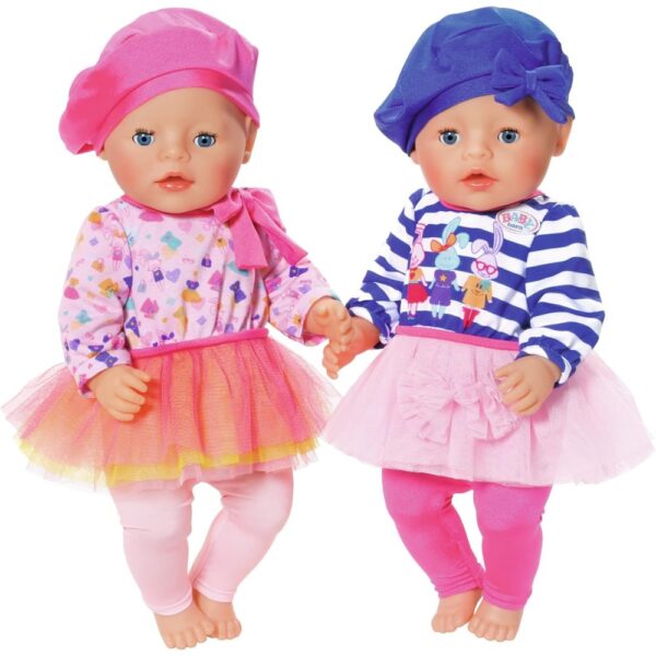 Zapf - BABY born Colectia hainute fashion: rochita, colanti si bereta diverse modele - ZF824528